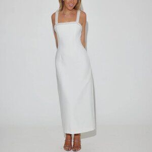 Odd Muse - The Ultimate Muse Pearl Trim Midi Dress